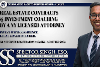 draft real estate contracts and provide deal coaching