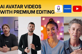 make professional ai avatar videos for youtubers and course creators