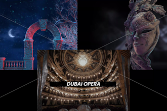 create high end backdrop visuals for your theater show