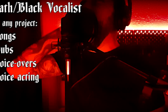 record metal vocals for you, death, black and doom
