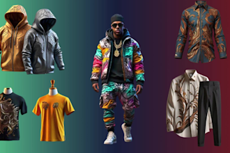 do realistic 3d cloth mockup, 3d clothing animation in clo 3d