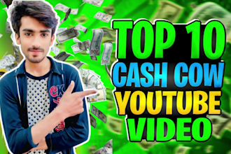 create top 10 cash cow faceless youtube videos,cash cow