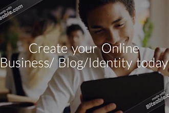 design online store or corporate website