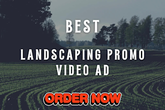 do landscaping promo or lawn care service promotional video ad