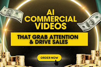create ai commercial video , ai product video ads