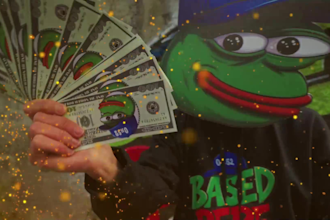 create pepe the frog meme promo dance video ad for your project