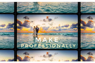 create amazing photo slideshow video for wedding and anniversary