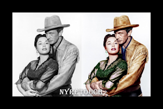 professionally restore, repair and colorize old photos