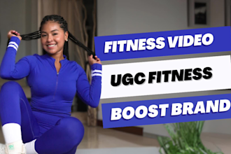 be your ugc fitness model for brand videos