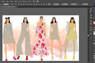 draw apparel fashion illustration or design collections
