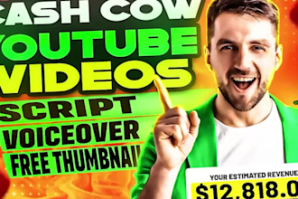 create automated cash cow videos, cash cow youtube, cash cow channel, cash cow