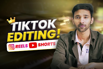 do tiktok video editing, instagram reels and youtube shorts