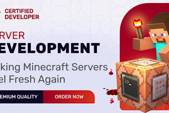 develop a minecraft server with advance features