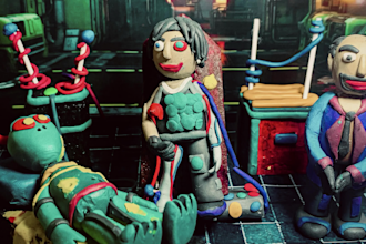 create stop motion, claymation animation