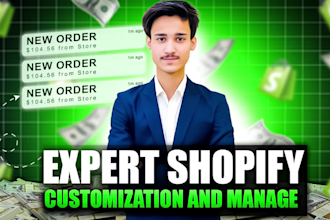 be your expert shopify store setup, management, and customized shopify website