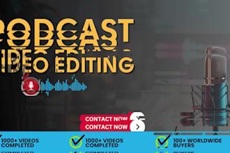 do engaging podcast video editing and interviews