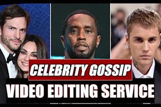 create celebrity gossip or celebrity news videos