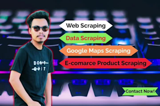 expert in web scraper, data extraction, google map scraping and website scraping