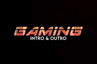 create a logo animation video, youtube intro and outro video