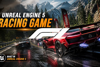 develop unreal engine car racing game development, multiplayer game, ue5 game