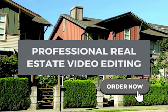 real estate video editing in 24h