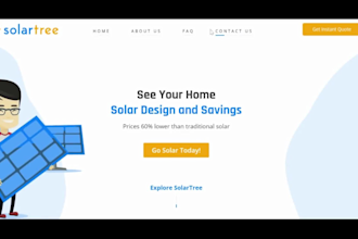 generate solar leads design solar website solar landing page