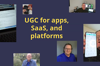 create mature male testimonial style ugc for your app