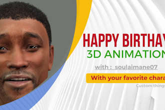 create a happy birthday video with a song and your message