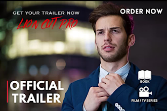 create a stunning  cinematic book trailer for amazon