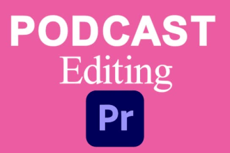 video editing for youtube, podcast video edit, zoom and social media