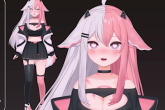 design and rig live2d model, vtuber model, rigging in live2d