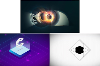 make epic 3d logo animation including isometric animation