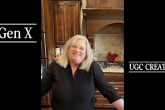create mature female ugc videos for your product or service
