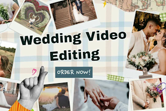 do wedding video editing and cinematic wedding film