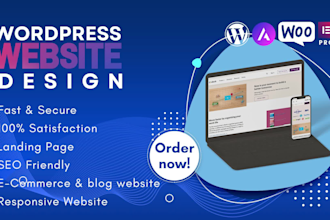 design, rebuild or customize responsive wordpress website