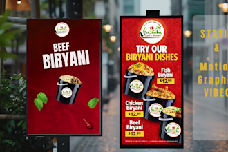 design digital menu board TV menu for restaurant led menu