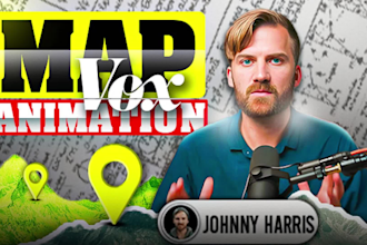 edit documentary map animation videos like vox style or johnny harris