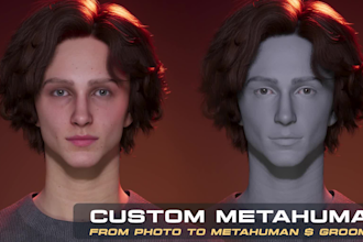create a custom metahuman likeness with professional xgen grooming