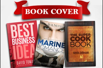 do ebook or kindle cover and createspace book cover design