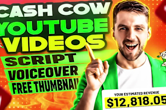 create cash cow faceless videos, cash cow youtube