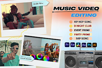 edit rap music video with vfx