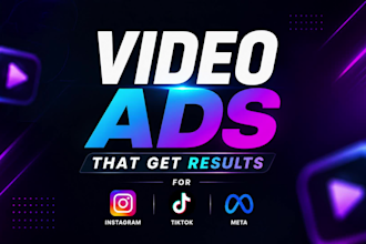 create facebook video ads for instagram, tiktok and meta