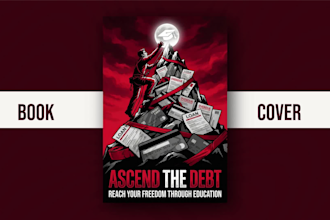 design a book cover design, an ebook, kindle cover design