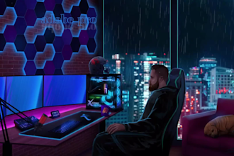 create lofi loop animations for you