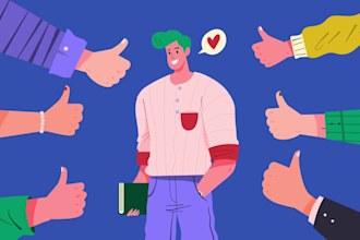 create an animated GIF for the logo, icon and character