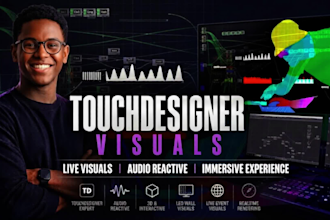 create immersive touchdesigner visuals generative art and interactive real time