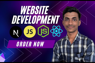 be your full stack web developer using react js, next js and typescript