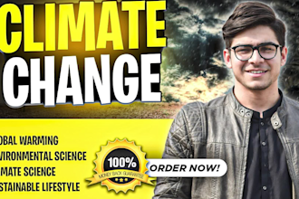 write articles on climate change and global warming