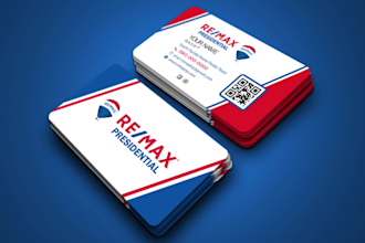 design a modern real estate business card