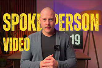 create an amazing spokesperson video for you